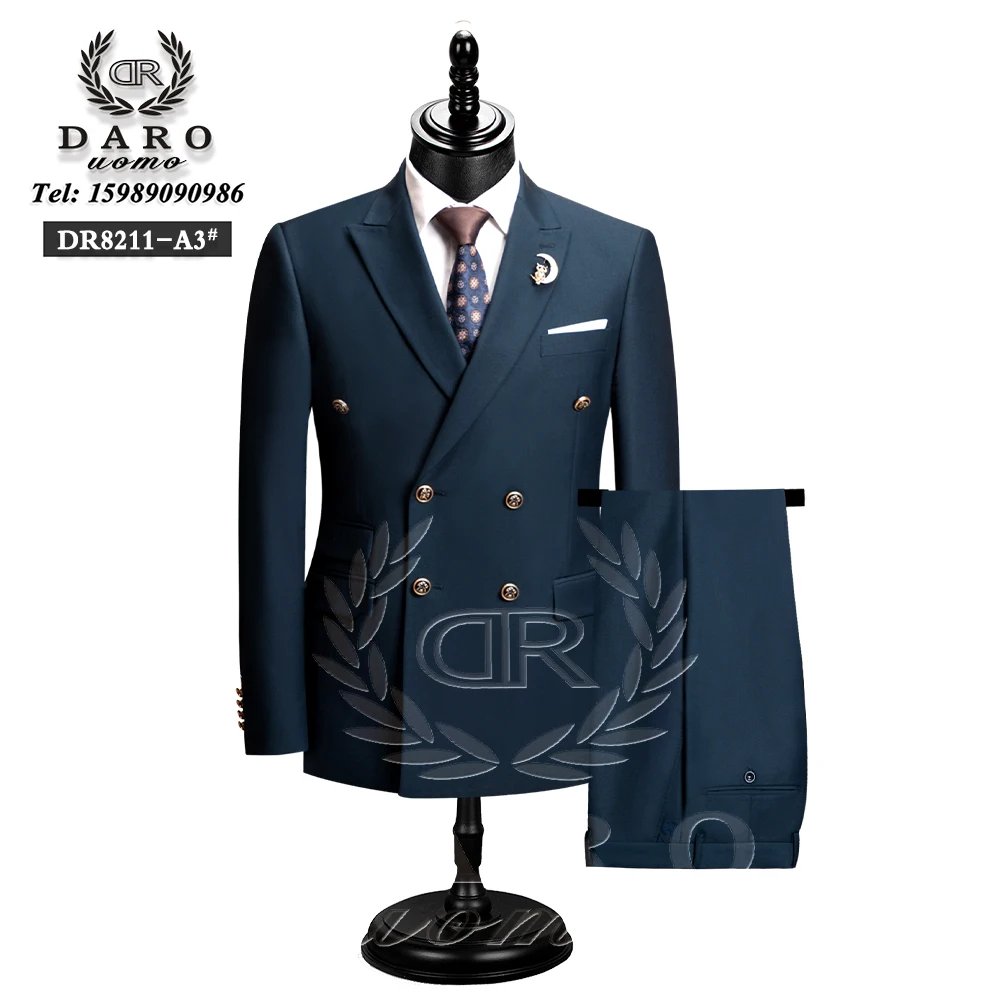 Men Suit Slim Fit Formal Business Work Wear Suits 2Pcs Set (Jacket+Pants)DR8211 mens suit