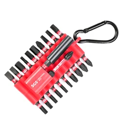 Enhanced Industrial - Grade Magnetic Screwdriver Bit Set with Shock - Resistant Case - 22 Pieces (Ptj - 04)