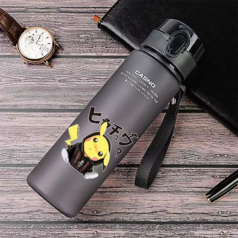 560ML Pokemon Anime Water Bottle Pikachu kawaii kids Portable