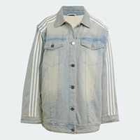 Adidas véritable trois rayures femmes mode Denim rayé veste de sport JX9209 3