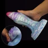 6.7cm Dildos Thick Anal Plug Suction Cup Deep Sea Tentacles Design Silicone Curved Dildos Bumpy Texture G-spot Stimulate Penis 1