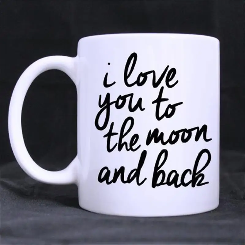

Кружки I Love You to the Moon and Back, чашки для мужа, пары, подарки на день Святого Валентина, бойфренд, девушка, посуда для напитков