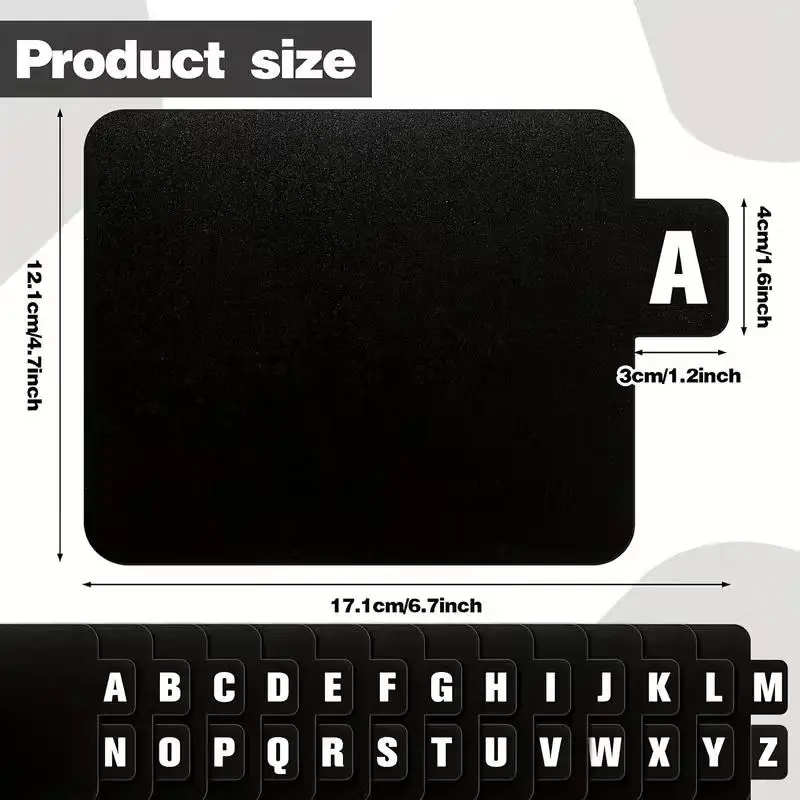 26pcs CD/DVD/Vinyl Record Organizer Dividers A-Z Alphabet File Storage Separator For Music Albums, Office, Home, Space-Saving - 6
