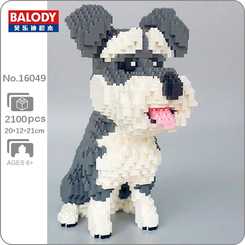 Balody 16049 動物世界標準シュナウザー犬子犬ペット人形 DIY