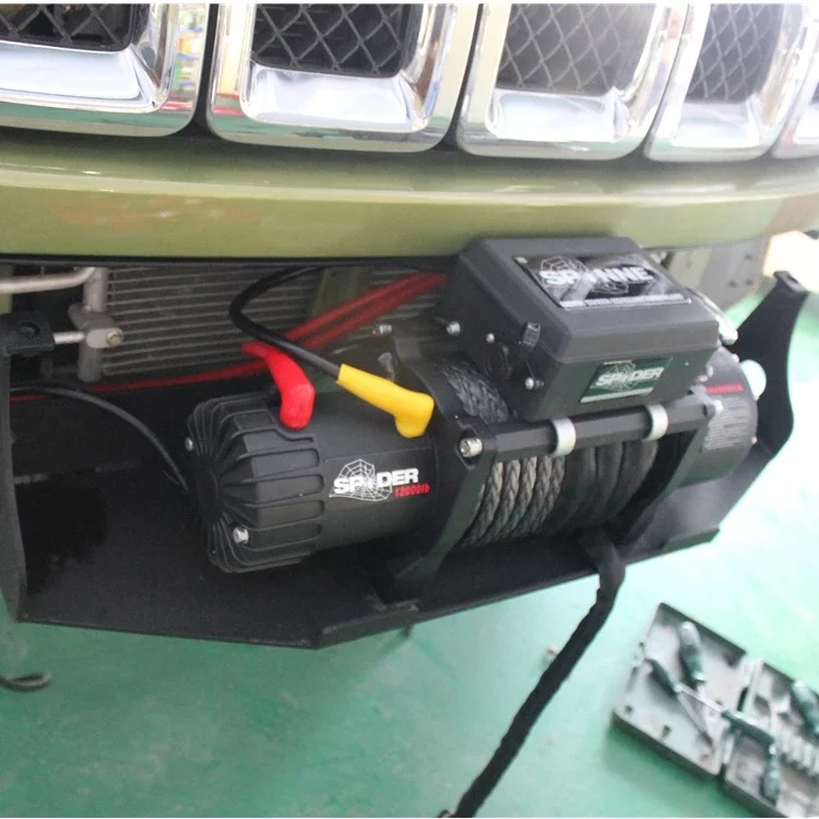 

12000lb-13500lb car Offroad 12v electric winch with rope pulling rescue for baic bj40