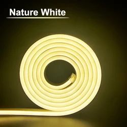 Flexible Waterproof LED Neon Strip Light for DIY Home Decor and Signage (Natural White)