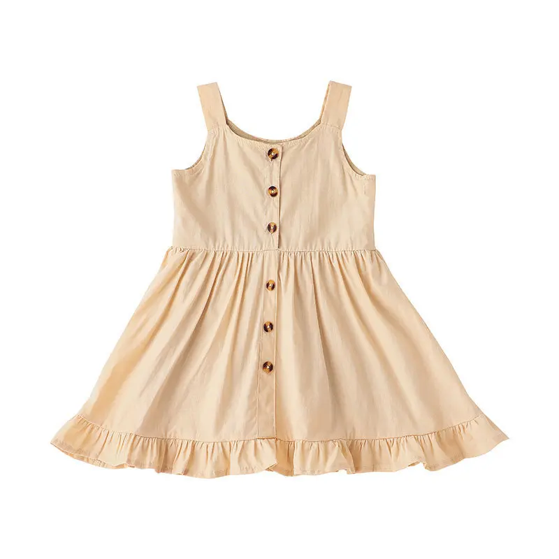 

Детское летнее платье без рукавов, с мультяшным принтом