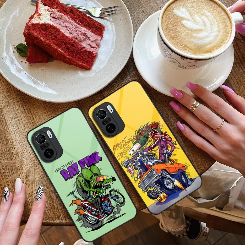 Tales Of The Rat Fink Art Phone Case Per Xiaomi 13 10 10T 11I 11T Redmi Note 8 9 11 11S Pro Poco M4 X3 F3 Glass Design Cover