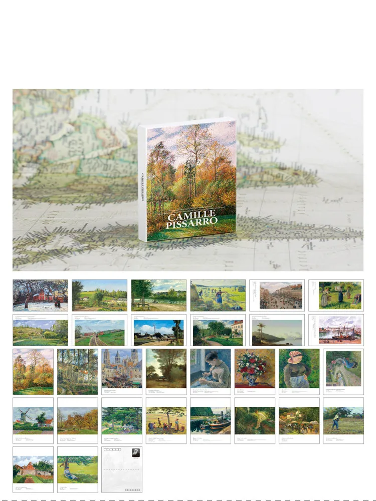 Wholesale Boxed Postcards Art Theme Greeting Message