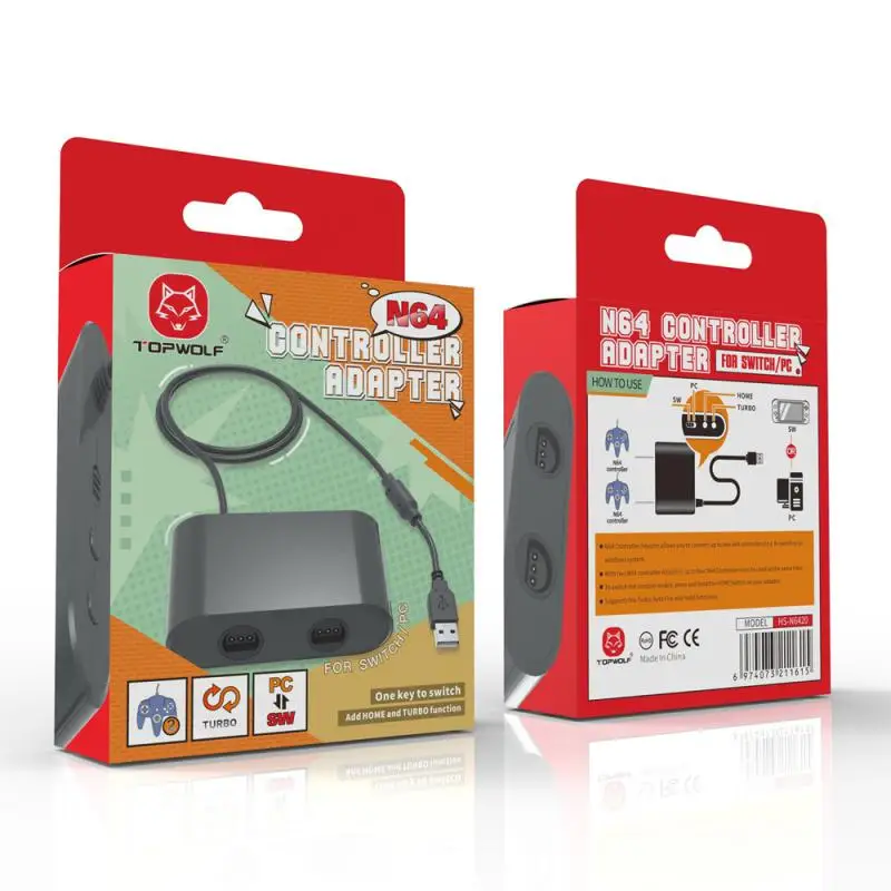Convertitore Adattatore Usb Per Switch 64/Oled Modello Pc Windows Controller Adapter Gamepad Gaming Converter Adapter Per N64