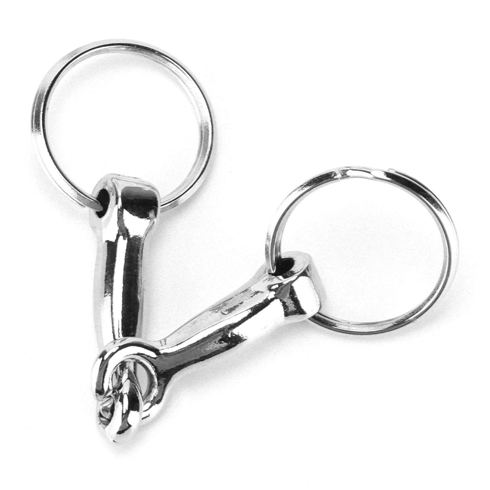 Snaffle Bits Keychain Zinc Alloy Pelham Keychain Single Connector Horse Bit Key Knot Snaffle Bits Keychain Horse Bits Keychain 2