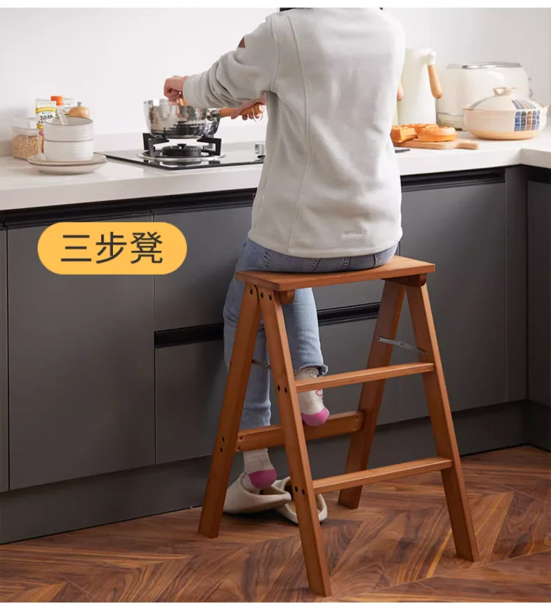 Ladders, Household Folding Ladder Chairs, Stools, Dual-purpose Ladder Chairs, Indoor Multi-functional Ladders, Dining Chairs