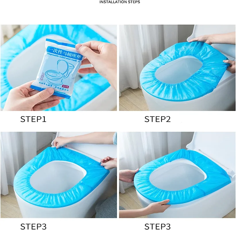 10/1PCS Disposable Toilet Seat Cover Protector Portable Camping Travel Waterproof Safety Toilet Seat Pads Bathroom Accessiories
