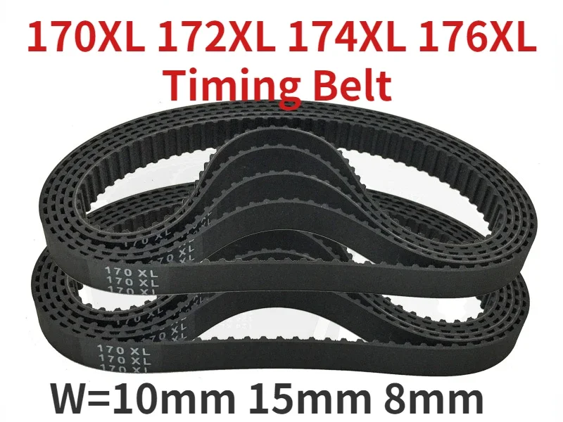 

Ремни ГРМ 170XL 172XL 174XL 176XL 10 мм 8 мм 15 мм 5,08 шаг серии XL 85T, 3 шт./партия