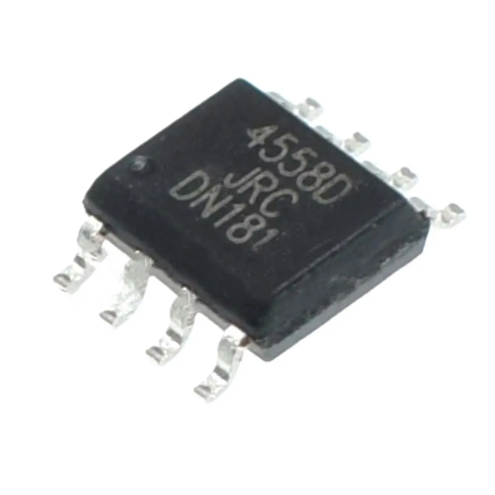 

50pcs/lot JRC4558 NJM4558 JRC4558D 4558 SOP8 NJM4558D SMD Dual OP NEW
