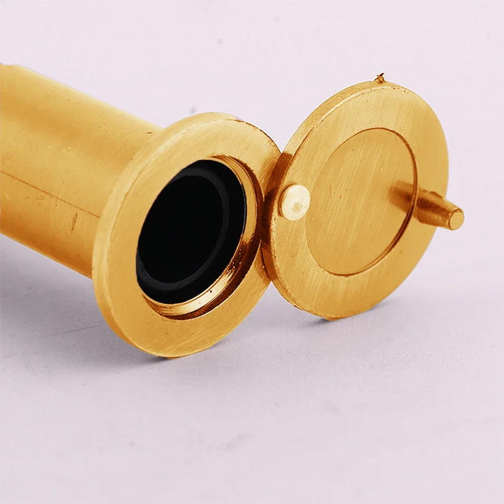 Door Peephole 1 Pcs 220 Degree Door Peephole Viewer Wide Angle Eye Sight Hole Glass Lens Adopts Adjustable Threaded Pipe For Security Doors