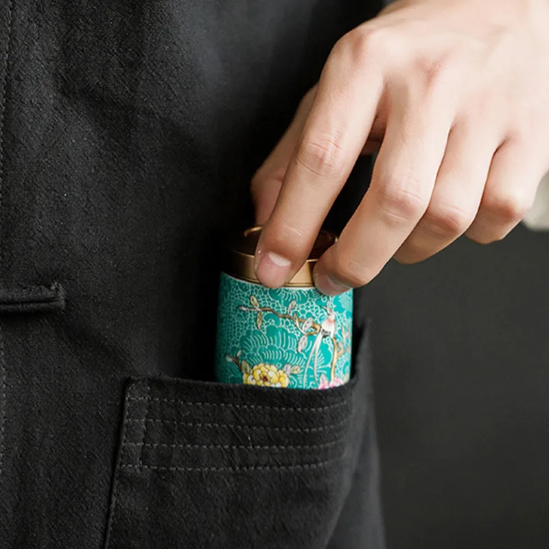 Pastel Ceramics Tea Caddy Storage Jar Box