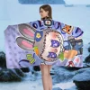 Labubu Laptop Beach Towels Shower Towel Sauna Travel Spa Microfiber Quick Dry Gym Accessories Cute Room Decor 3