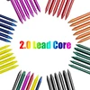 8 Colors 2.0mm 2B Automatic Pencil Replacement Lead Core Student Sketching Painting Writing Supplies School Office Stationery 2