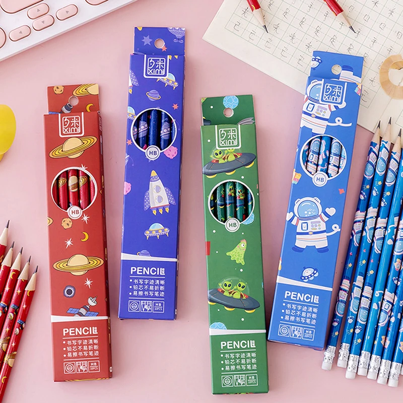 1Pcs Children Pencil Set Wooden Pencils Drawing Supplies School Supply  Sketch Pencil Painting Pencils HB Standard Pencils With Eraser Cartoon  Pencil