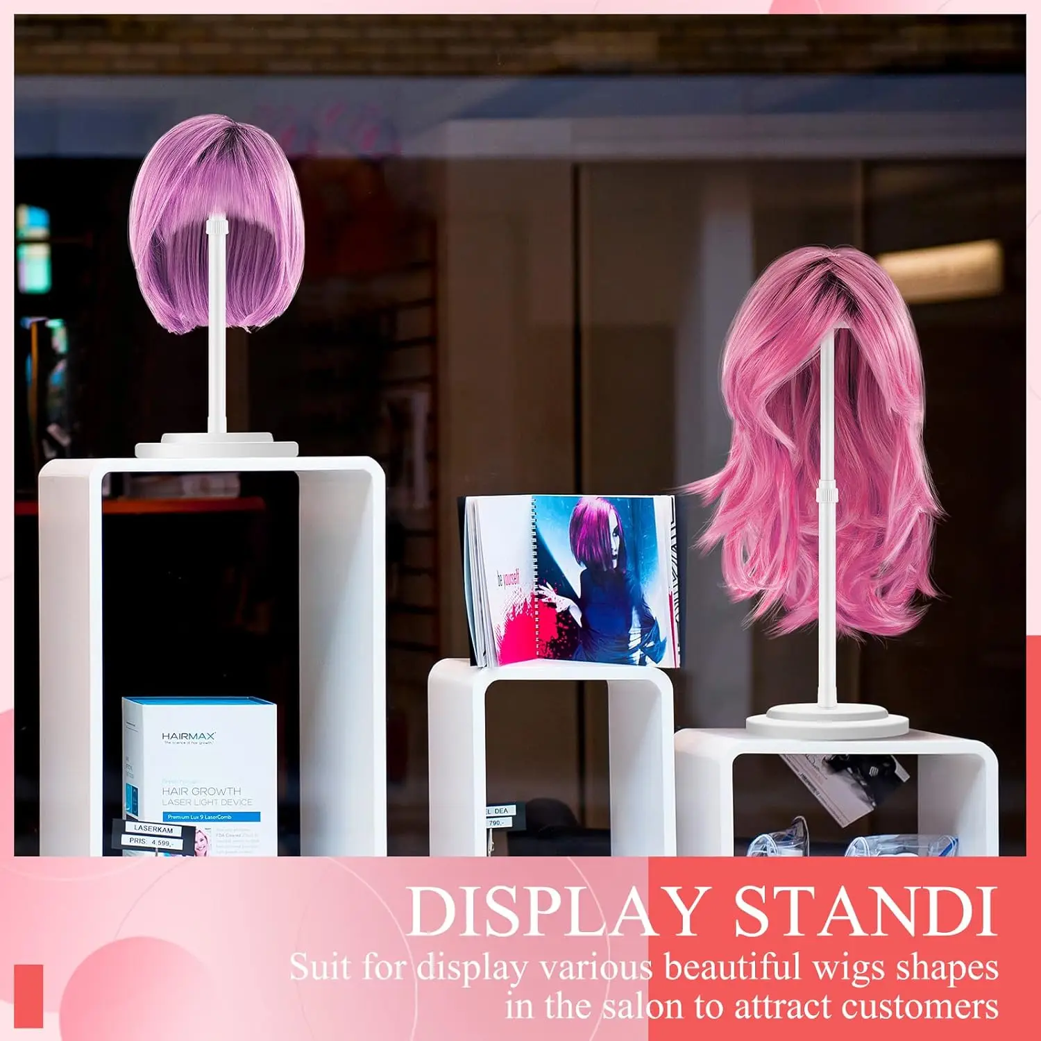 Adjustable Wig Stand For Styling And Display Unisex Adult Holder_voghion.com