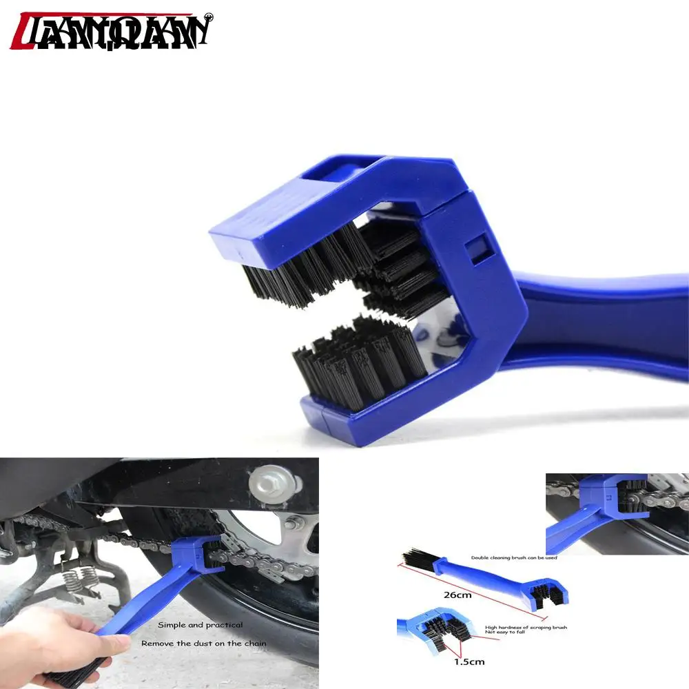 

Universal Motorcycle Bike Chain Maintenance Cleaning Brush For SUZUKI GSF Bandit 650 650S 1000 1200 1250 SV650 790 adventure