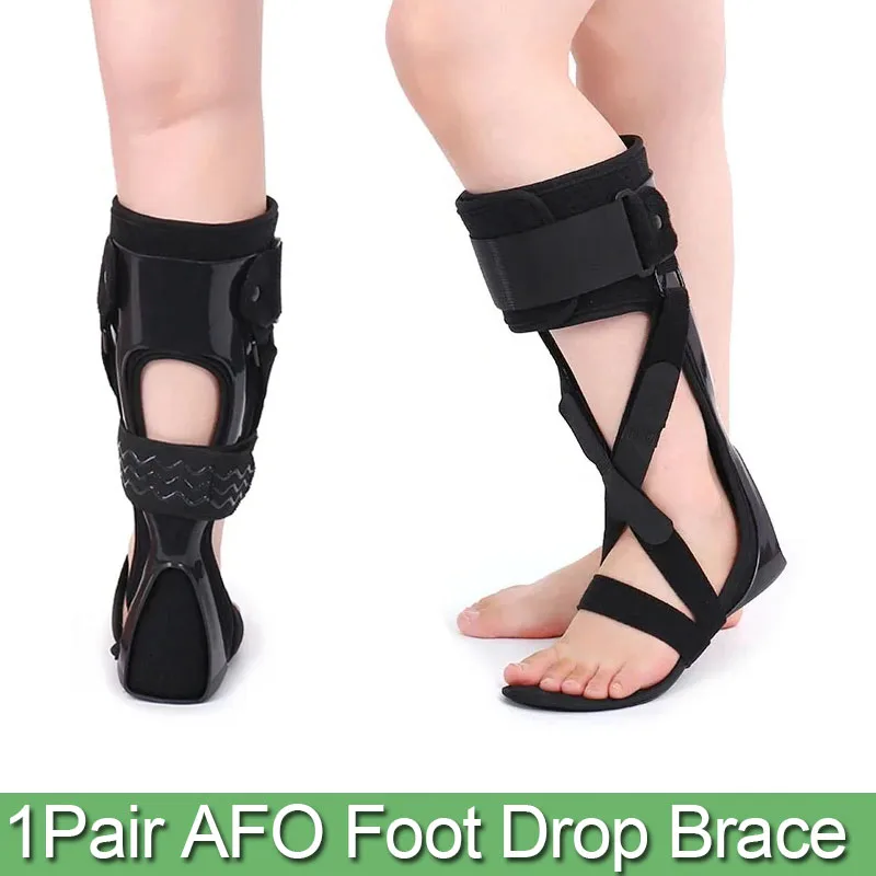 Ankle Foot Orthosis Drop Foot Stabilizer Ankle Support Straightener Foot Drop Brace Foot Drop Orthosis for Adults Stroke Tendon