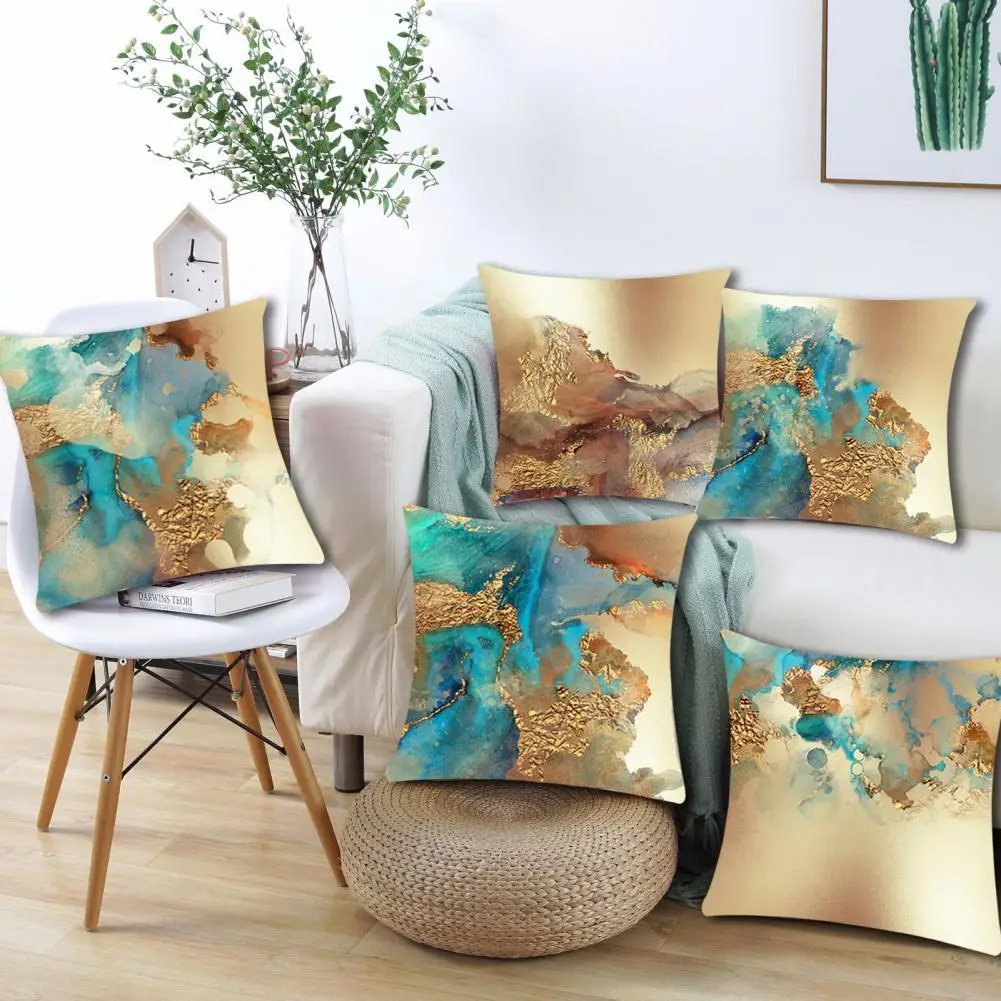 

Cushion Cover Reusable Cushion Case 8 Styles Dustproof Reliable Removable Assorted Cushion Throw Case