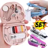 Mini Manual Sewing Machine Kits Portable Hand Stitcher Sewing Machine Repairing Tool For Fabric Cloth Household DIY Sewing Craft 1