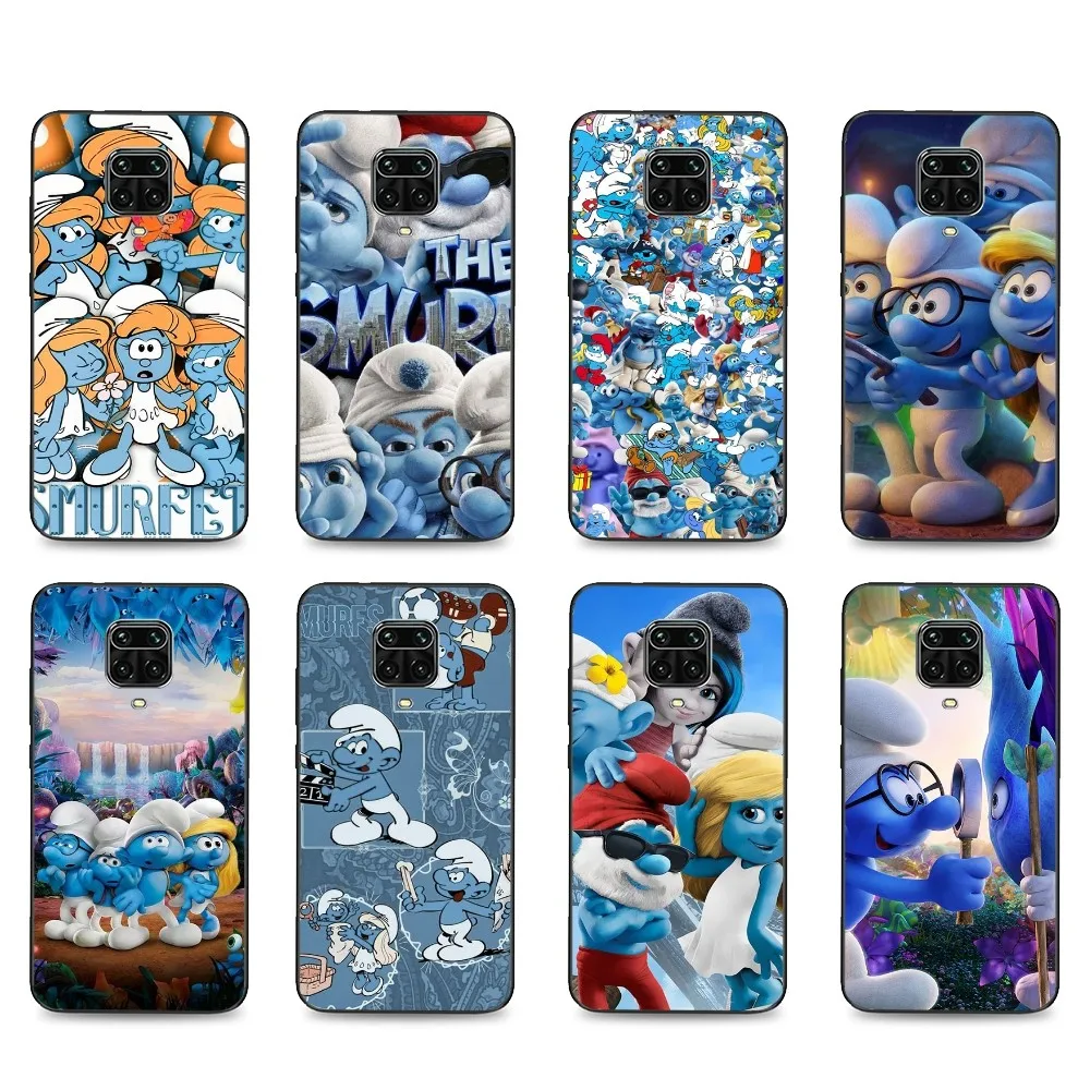Cartoon The S-Smurfs Anime Movie Phone Case Per Xiaomi Mi 5X 8 9 10 11 12 Lite Pro 10T Pocox3Pro Pocom3 Note 10 Pro Lite