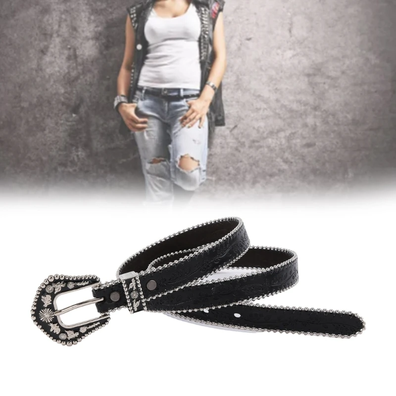 

PU Leathers Belt For Womens Jeans Belt Ladies Vintage Thin Belt for Dress Skirt