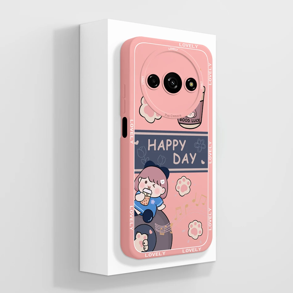 Panda Design Full Coverage Shockproof Liquid Silicone Bumper Case - Soft & Smooth Back Cover