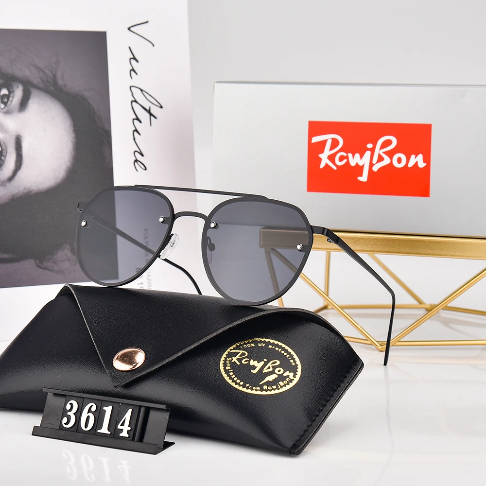 

Rayi Bon Rimless Women's Sunglasses Fashion Gradient Lenses Sun glasses Lady Vintage Alloy Legs Classic Designer Shades UV400