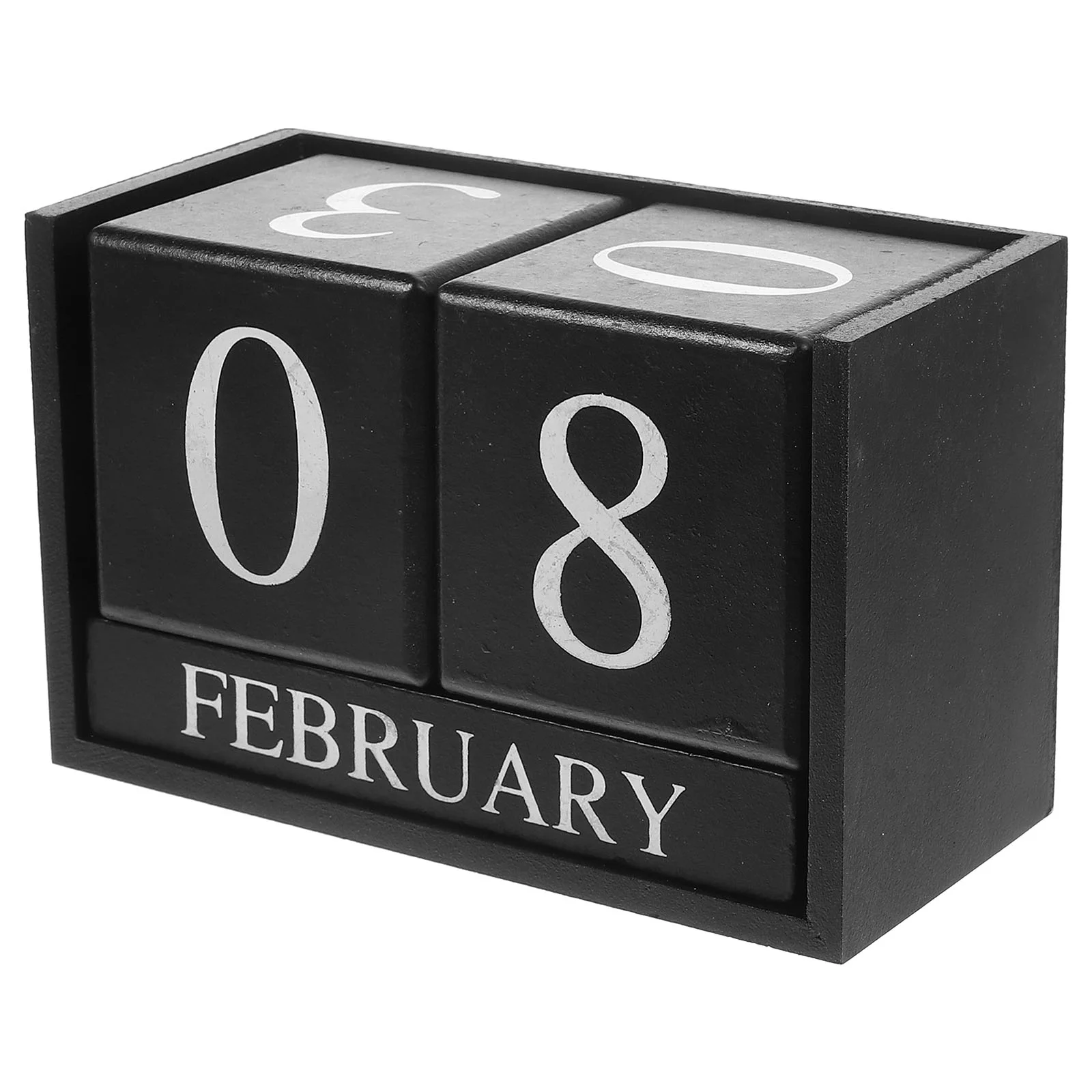 Creative Iron Calendar Household Desk Office Supplies Table Perpetual Decor Vertical Accessory Wood Home Supply