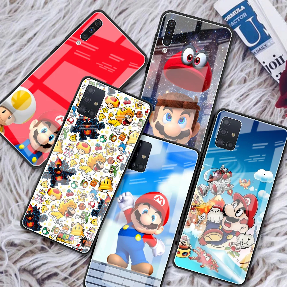 Стеклянный чехол для Samsung Galaxy A51 A52 A71 M51 A50 A91 A31 A12s A70 M31 M30s |
