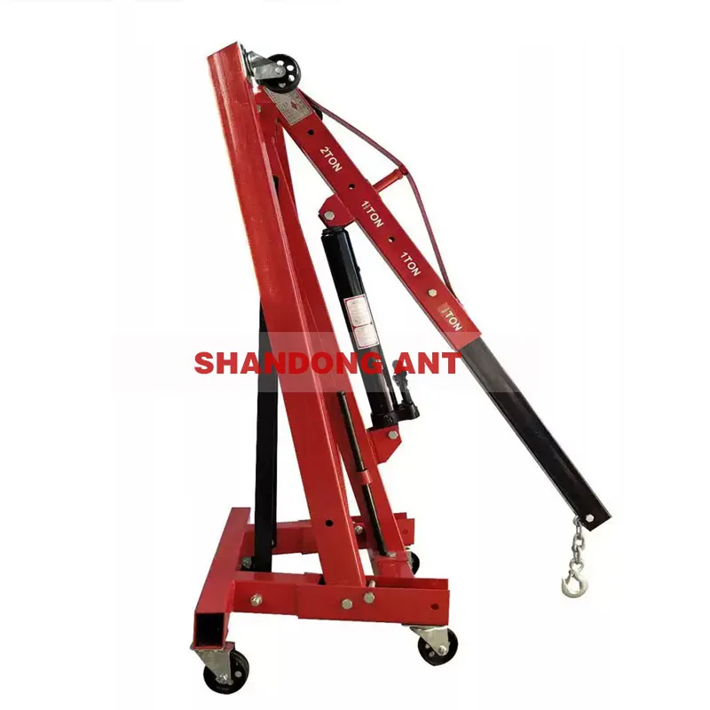 2T or 3T Capacity Car Engine Crane Hydraulic Automatic Gearbox Hoisting Machine Car Lifting Crane Equipments Manual Control