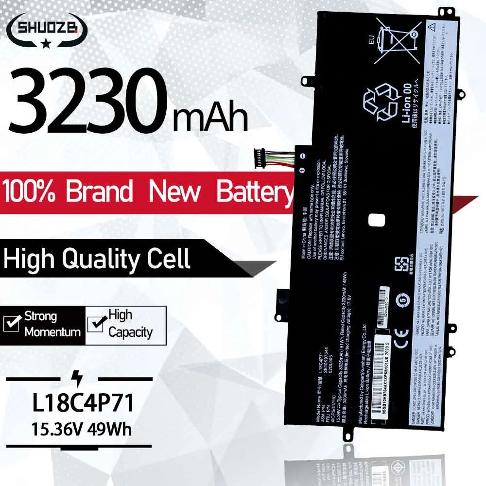 Bateria para Lenovo Thinkpad x1 Carbono °2023 2023 L18c4p71 L18l4p71 02dl006 Sb10t83174 Skb10k97644 5b10w13931