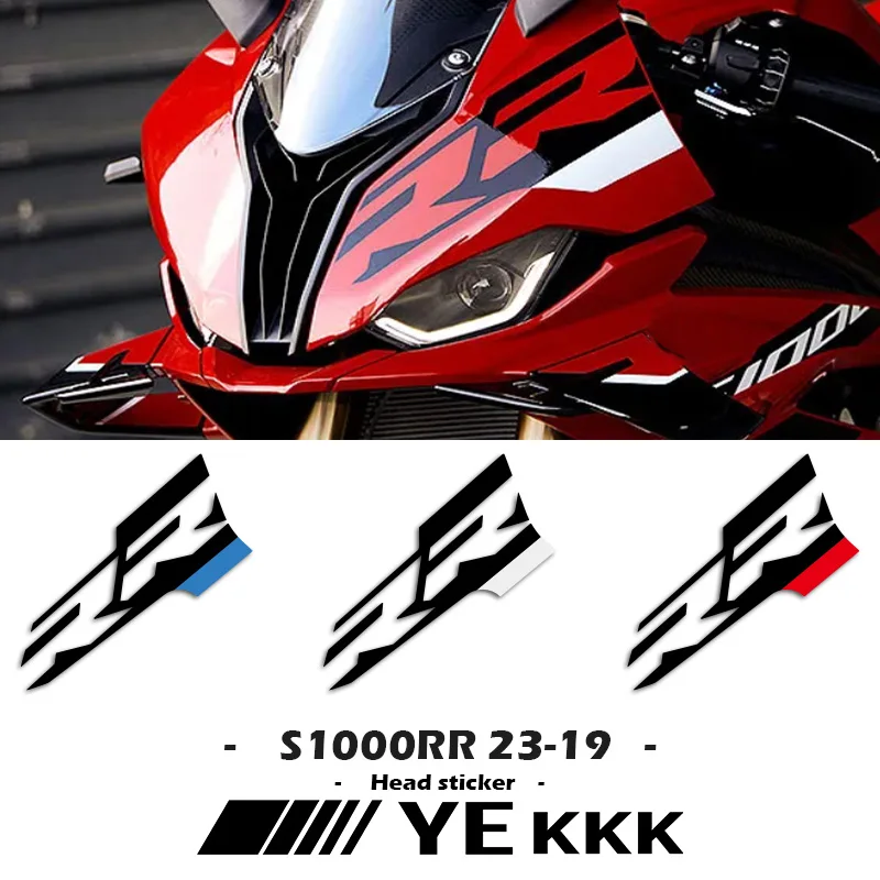 Fairing Shell Head Hollow Sticker Decal Customization RR Drawing For BMW S1000RR S 1000RR RR 2023 2022 2021 2020 2019 fairing shell sticker decal front head shell hollow line customization s1000xr 23 for bmw s1000xr 2023 new