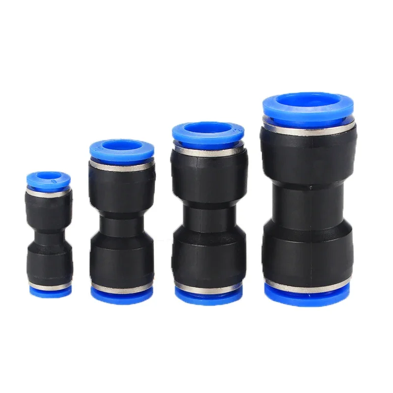 Pu Pneumatic Fittings Plastic Connector PG 4mm 6mm 8mm 10/12/14mm 16mm Air water Hose Tube Push in Straight Gas Quick Connectors