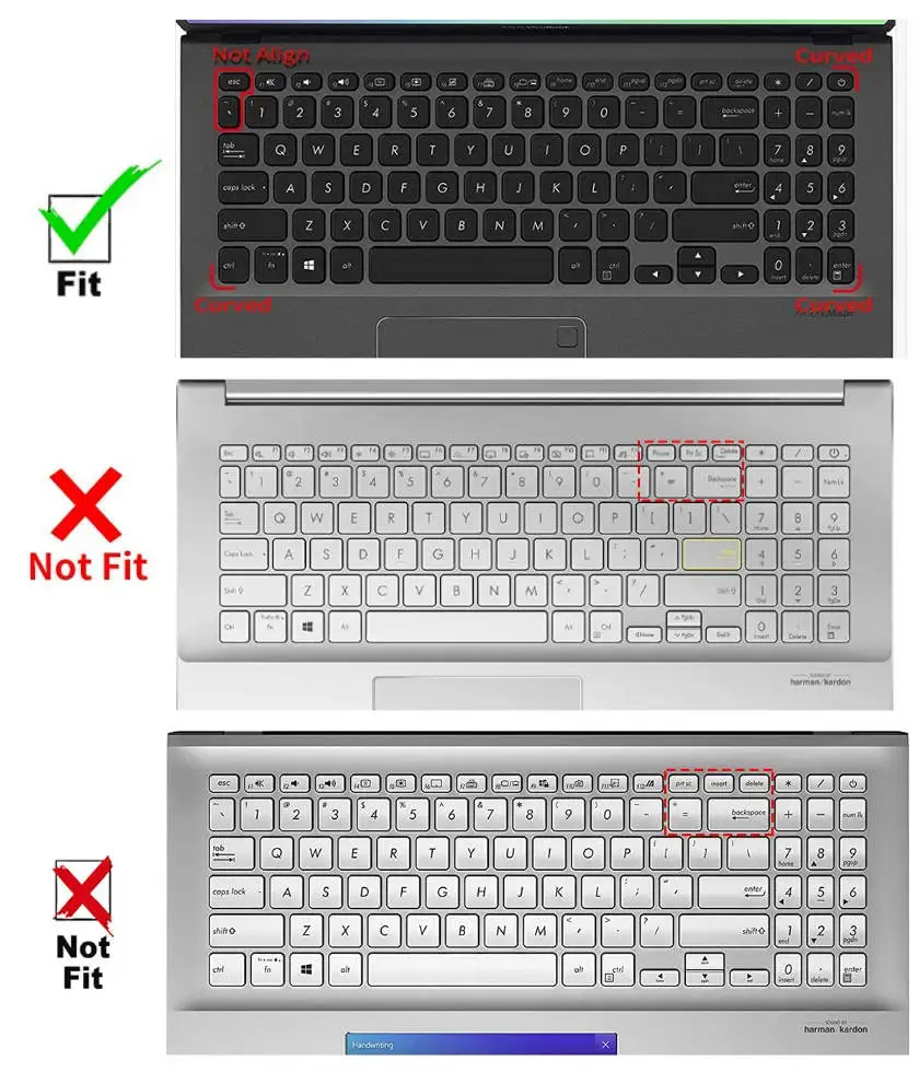 15.6 inch Keyboard Cover skin Asus VivoBook 15 X512FL X512UF X512UA X512FA X512da X512UB F512 F512U F512DA X512 Y5000U