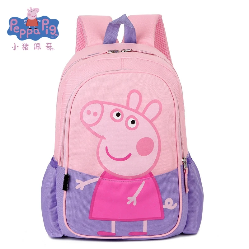 Nuovo Arrivo Peppa Pig Page Series Canvas Student Backpack Animation George Kindergarten Backpack Ragazzi E Ragazze Regalo Di Compleanno