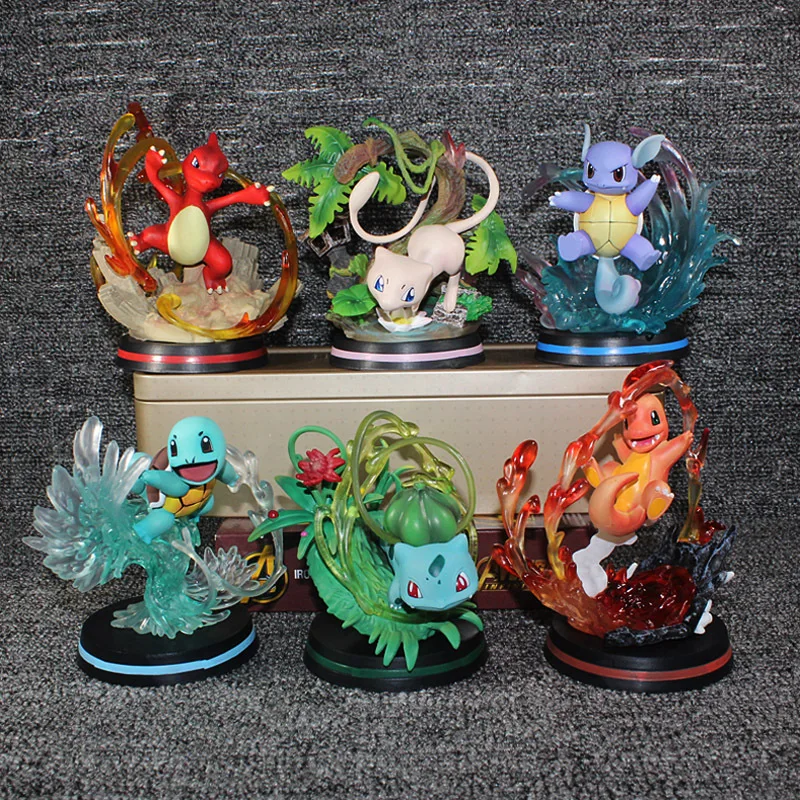 Figuras Pokémon Bandai para Crianças, Postura Sentada Mew, Brinquedo Doces  Genuíno, Figura Anime, Brinquedo de Ação