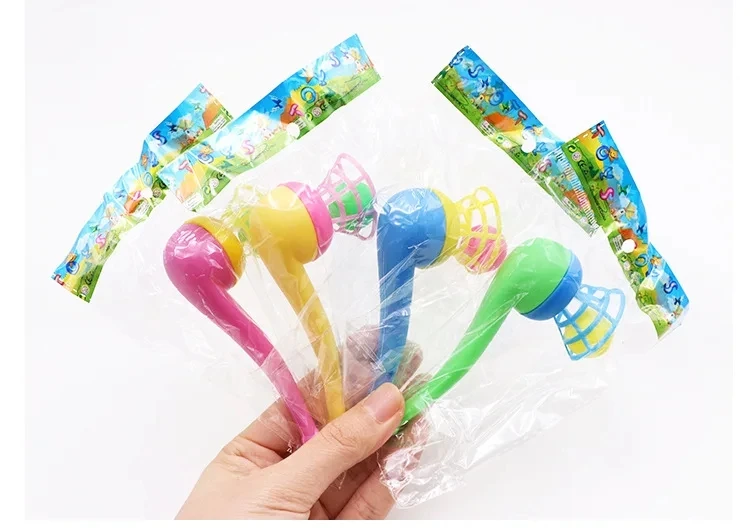 Children Toys 10Pcs Magic Blowing Pipe Floating Ball Toy Birthday Party Favors for Kids Carnival Prizes Goodie Bag Giveaway Pinata Stuffing