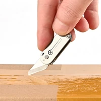 1pcs Stainless Steel Mini Gear Knife Sharp Portable Pocket Folding Knife Key Chain Pendant Unpacking Express Tool 1