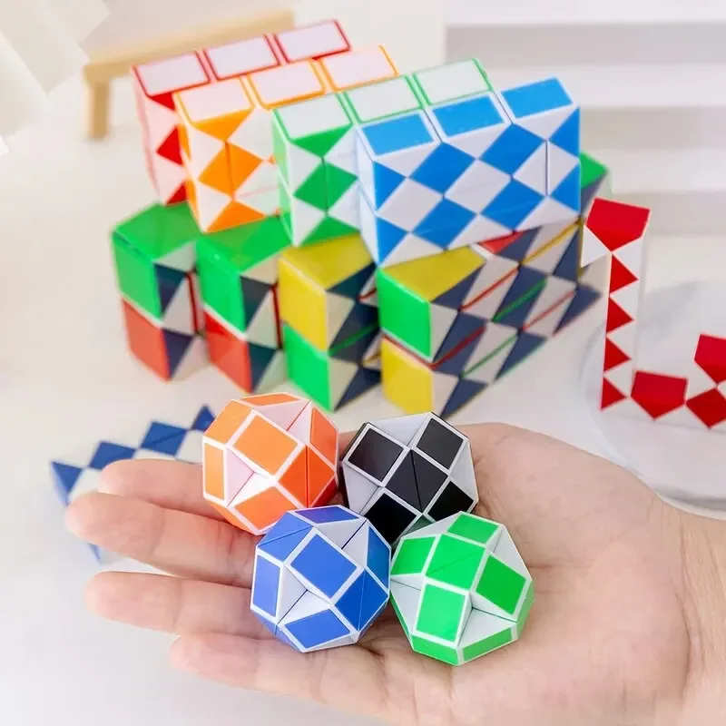 10pcs Variety folding magic cube magic snake ruler children's birthday party educational toys school rewards