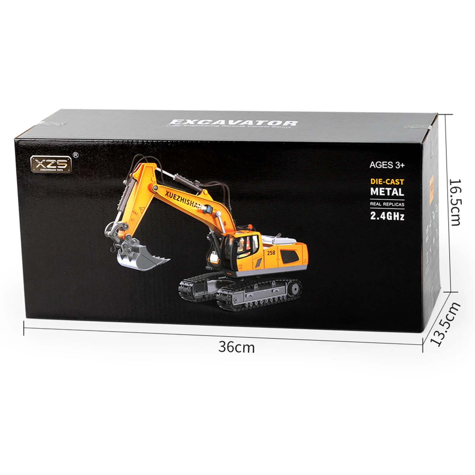 RC 굴삭기 장난감, 11 채널 리모컨 건설 트럭, 1/20 체중계, 2.4GHz