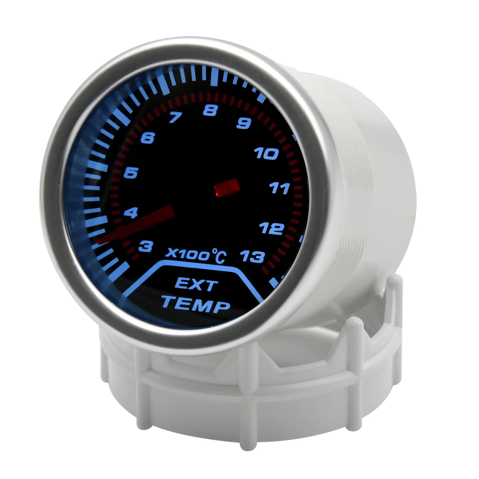 Car Gauge Exhaust Temperature Sensor AD Universal 52mm Exhaust Temp Gauge + EGT Sensor Motor Temperature Meter Digital Exhaust Temperature EGT EXT Gauge Turbo Boost