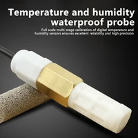 DC5-28V XY-MD04 Temperature and Humidity Sensor Transmitter RS485 Collector Temperature and Humidity Metal Waterproof Probe - Image 2