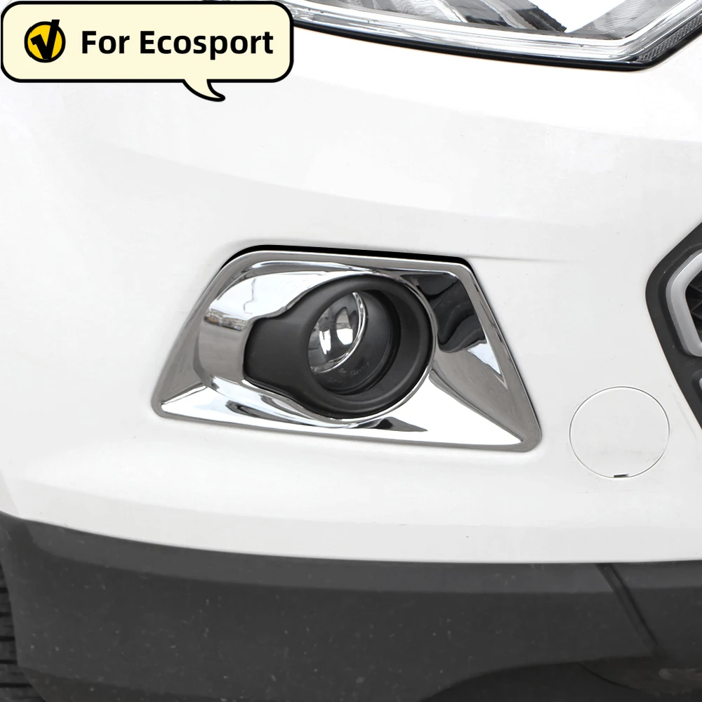 Front Head Fog Light Lamp Cover Trim - ABS Chrome Finish