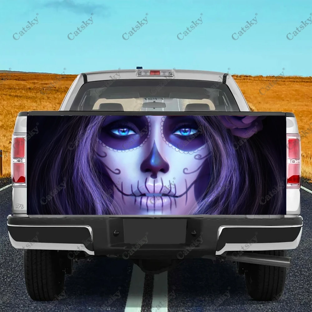 

Наклейка для автомобиля sugar skull girl, модификация внешнего вида автомобиля